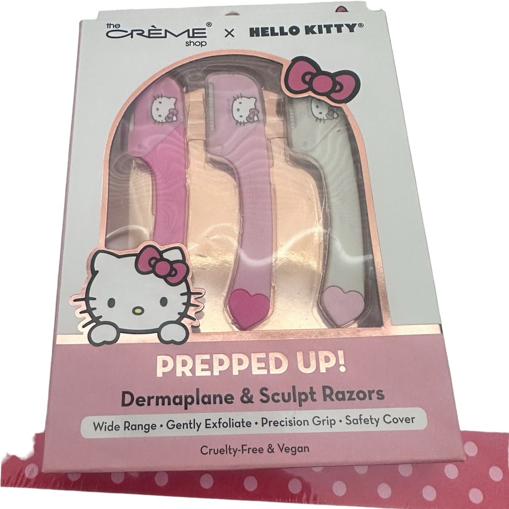 Hello Kitty Creme Shop Dermaplane and Sculpt Razors